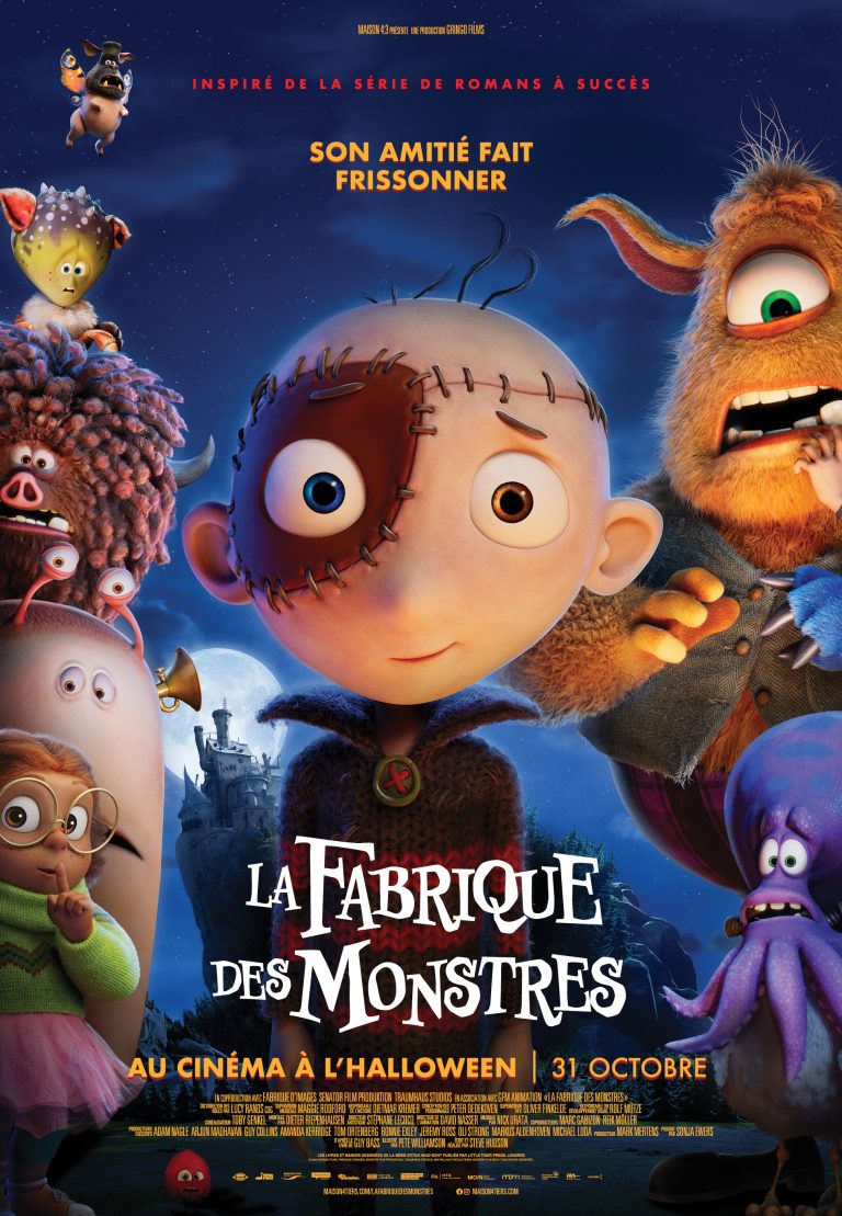 La fabrique des monstres au cinéma pour l’Halloween Le vendredi 31 octobre, jour de l’Halloween, le film d’animation La fabrique des monstres sortira dans plusieurs cinémas de la région, dont au cinéma Cineplex Laval. (Photo gracieuseté Maison 4:3)
