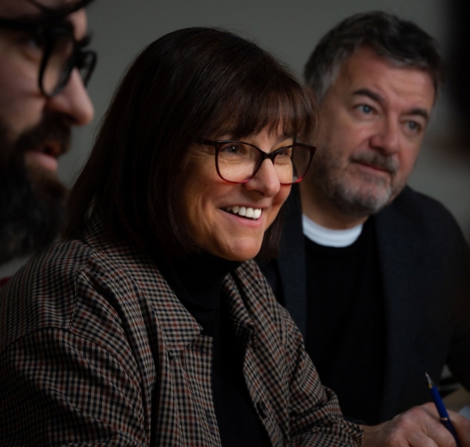 Conseillère sortante dans Marc-Aurèle-Fortin, Louise Lortie apparaît ici en présence de son collègue Claude Larochelle, candidat à la mairie et chef de Parti Laval – Équipe Larochelle.