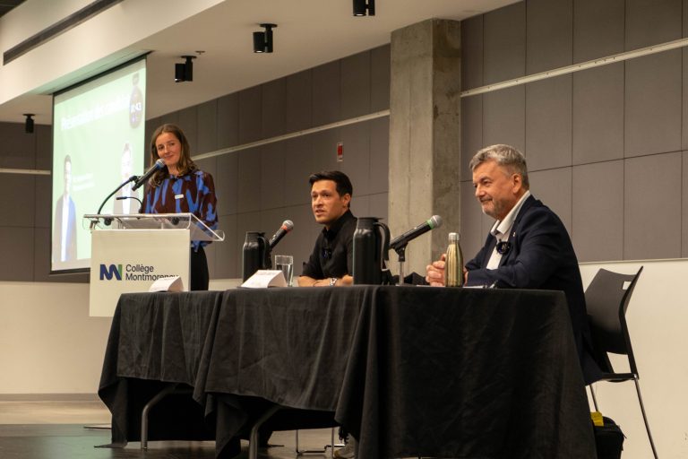 Stéphane Boyer et Claude Larochelle exposent leur vision environnementale Ont participé au débat sur l’environnement animé par la présidente du CRE de Laval, Anaëlle Caplain, les candidats à la mairie Stéphane Boyer, chef du Mouvement lavallois, et Claude Larochelle, chef de Parti Laval.
