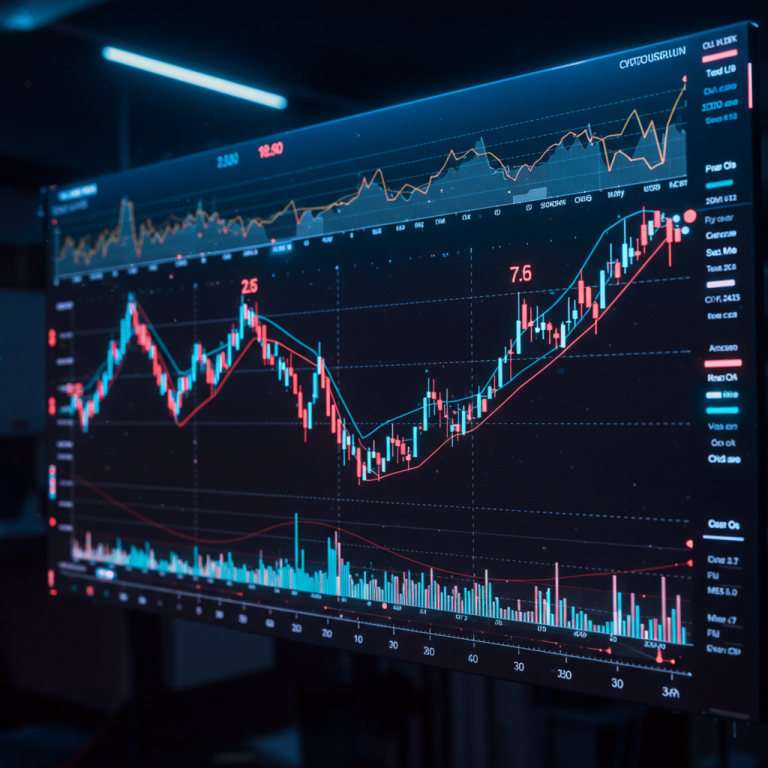Graphique IA présentant la variation d'une cryptomonnaie. (Photo gracieuseté)