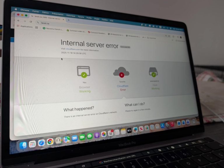 Panne majeure chez Cloudflare : ChatGPT et X affectés (Photo 2M.Media - Nicholas Pereira)