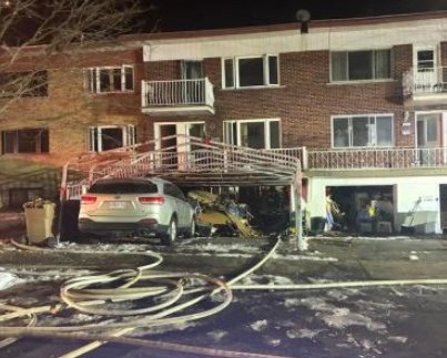 6 personnes à la rue et 350 000$ de dégâts après un feu à Laval Les pompiers de Laval sont venus à bout de ce feu accidentel, survenu rue de Pontivy, à Laval-des-Rapides, en une heure malgré la complexité de l’intervention. (Photo gracieuseté)