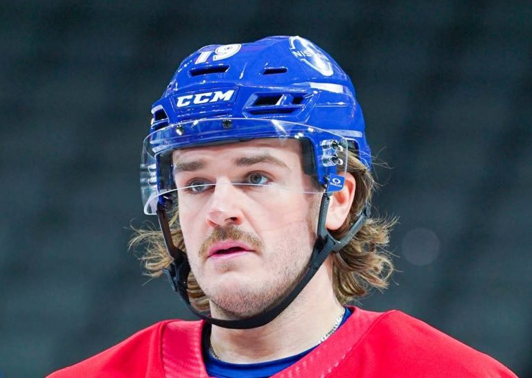 Samuel Blais lors d'un entraînement avec le Rocket de Laval. (Capture d'écran - Compte X du Rocket de Laval)