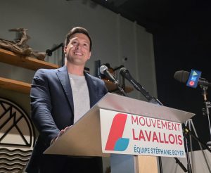 Stéphane Boyer obtient 58,9 % des suffrages et faire élire 17 de ses 22 candidats.