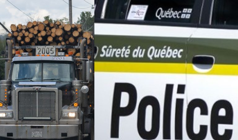 Les corps de police du Québec ont décerné 1909 constats d’infraction à des véhicules lourds en novembre lors d’opérations ciblées. (Photos gracieuseté – Depositphotos/Sûreté du Québec)