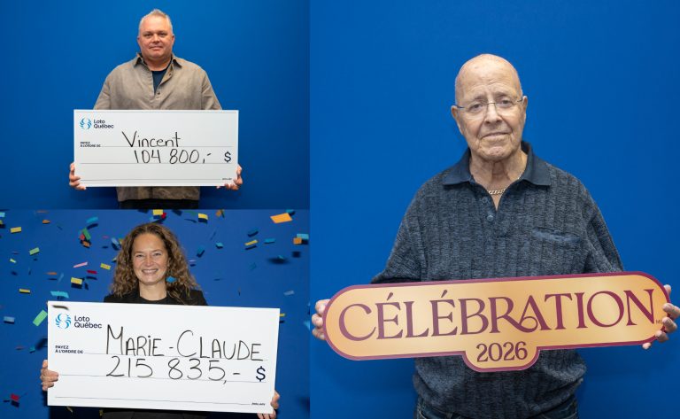 Loto-Québec : plus de 300 000$ remportés par des Lavallois Les Lavallois Vincent Desbois, Marcel Landry et Marie-Claude Béliveau ont tous trois remporté des prix importants via l'une des loteries de Loto-Québec. (Photo gracieuseté)