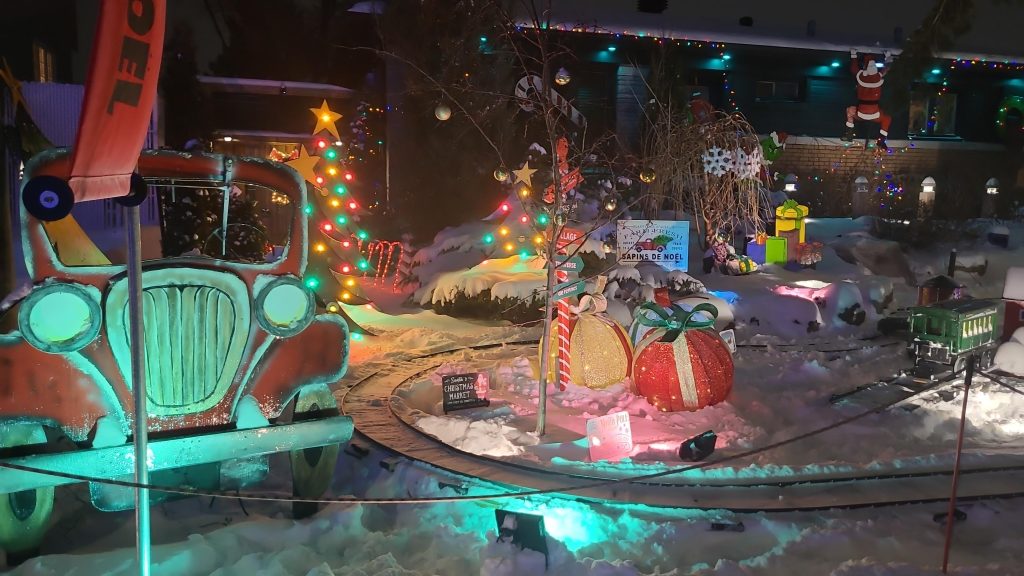 Un aperçu des décorations de Noël du 5375, rue Parmentier. (Photo gracieuseté)