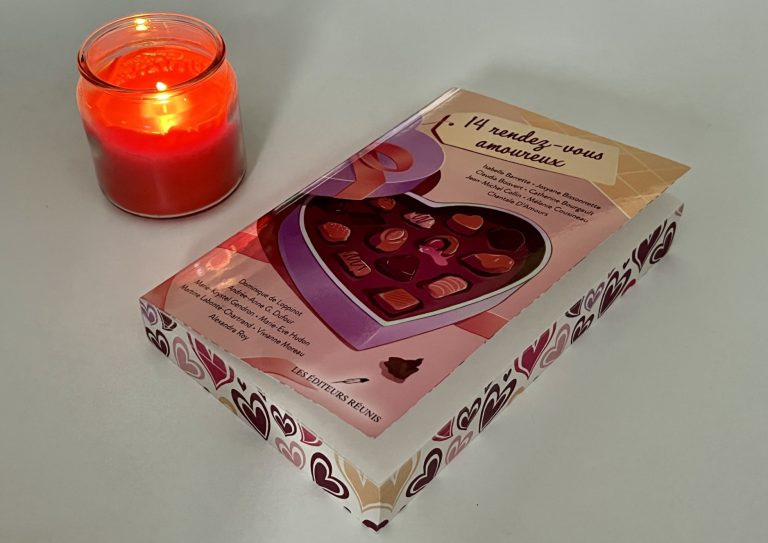 «14 Rendez-vous amoureux», des histoires d’amour québécoises Pour la Saint-Valentin, la maison d’édition les éditeurs réunis propose un livre regroupant quatorze histoires d’amour. (Photo 2M.Media – Lucie Parmentier)