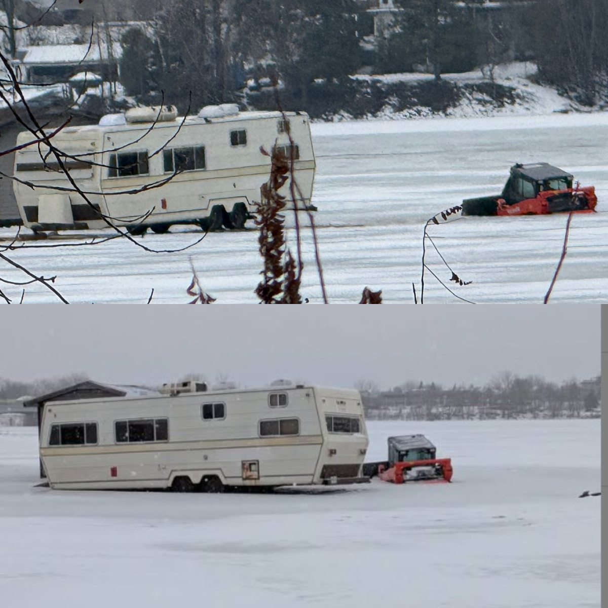 La situation demeure préoccupante sur ces rives de Laval-Ouest alors que l'hiver fait des siennes en ce début de nouvelle année. (Photos 2M.Media - Julie L'Hérault)