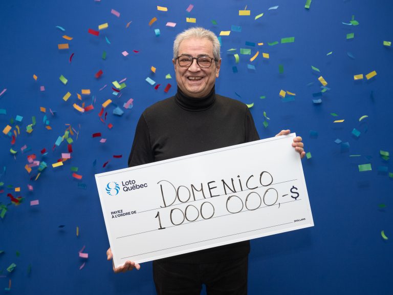 Le Lavallois Domenico Cavalluzzi a remporté un gros lot de 1 000 000$ grâce au nouveau billet à gratter Ultra de Loto-Québec. (Photo gracieuseté)
