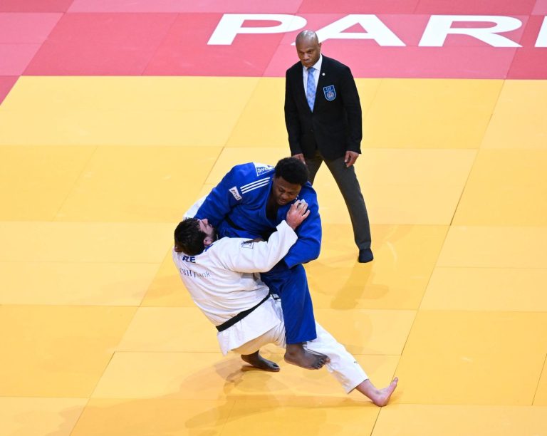 John Jr Messé A Bessong lors du Grand Chelem de Paris. (Photo gracieuseté - Kulumbegashvili Tamara)