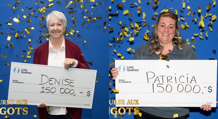 300 000$ en gros lots pour 2 citoyennes de Laval Deux femmes de Laval sont parmi les premières personnes chanceuses à la nouvelle édition La courses aux lingots de Loto-Québec. (Photo gracieuseté – Loto-Québec)