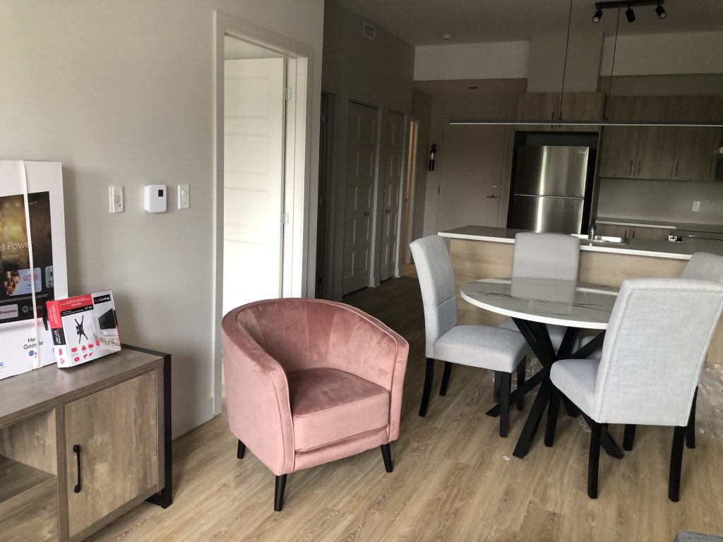 Un aperçu d’un logement de la nouvelle maison de deuxième étape L’Odyssée, dont l’emplacement est confidentiel, pour des raisons de sécurité. (Photo gracieuseté)