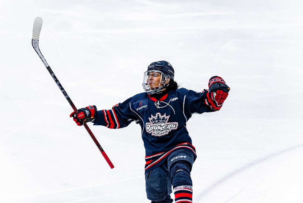 L'attaquant Zakary Horvat-Edouard lors de la saison 2024-2025. (Photo gracieuseté – The MooseAway Productions)