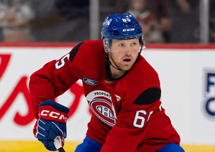 Luke Mittelstadt lors d'un camp de perfectionnement des Canadiens de Montréal. (Capture d'écran - Compte X des Canadiens de Montréal)