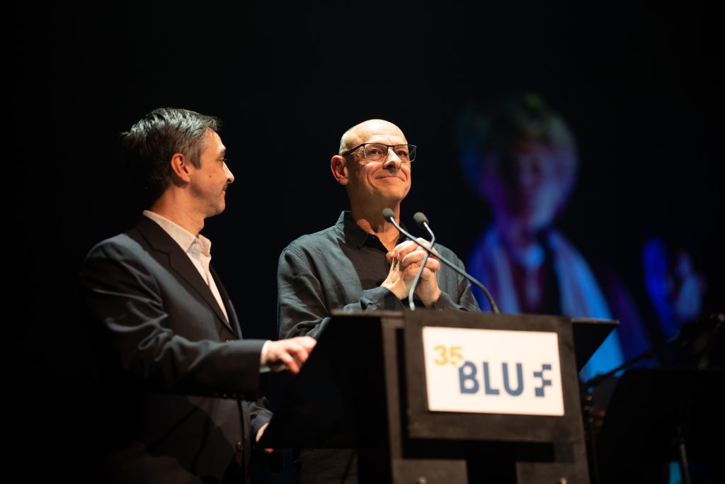 Joachim Tanguay et Mario Borges, codirecteurs artistique et général du Théâtre BLUFF. (Photo gracieuseté – Benoit Vermette)