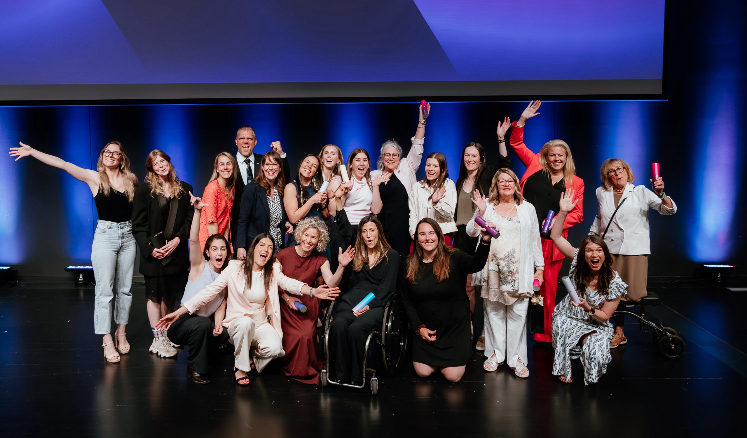 Photo des récipiendaires du Gala Femmes d'influence en sport au Québec 2026. (Photo gracieuseté)