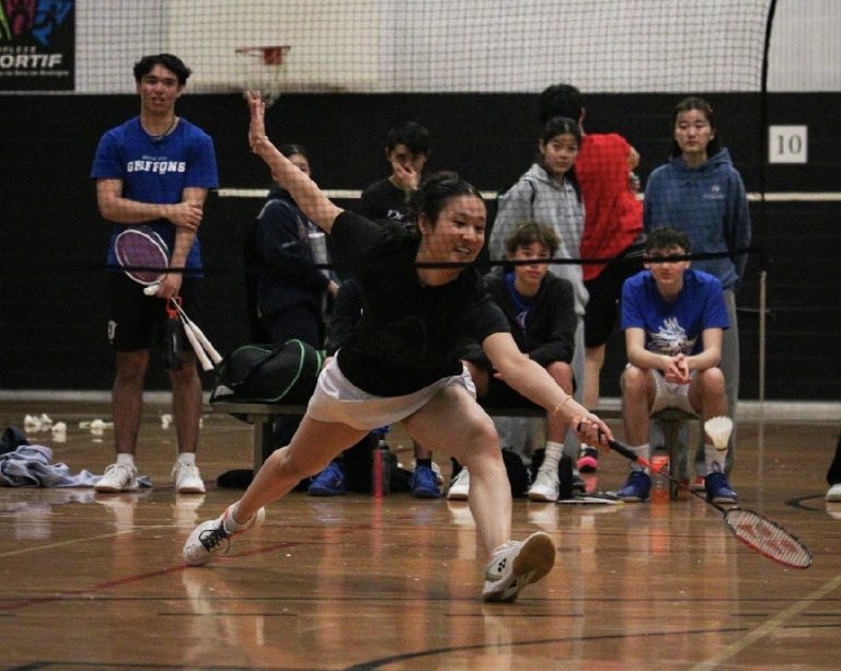 L'étudiante-athlète lavalloise de badminton Simone Huang. (Photo gracieuseté)
