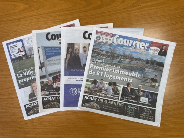 Les médias locaux demeurent la principale source d’information des Lavallois Malgré le virage numérique, les lecteurs demeurent fidèles à leurs habitudes et consultent toujours leur hebdomadaire local en version papier, revèle un sondage Léger. (Photo 2M.Media – Julie L’Hérault)