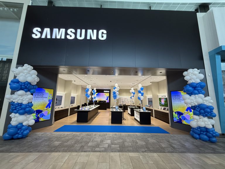 La nouvelle boutique expérience Samsung qui a ouvert ses portes au Carrefour Laval. (Photo gracieuseté)