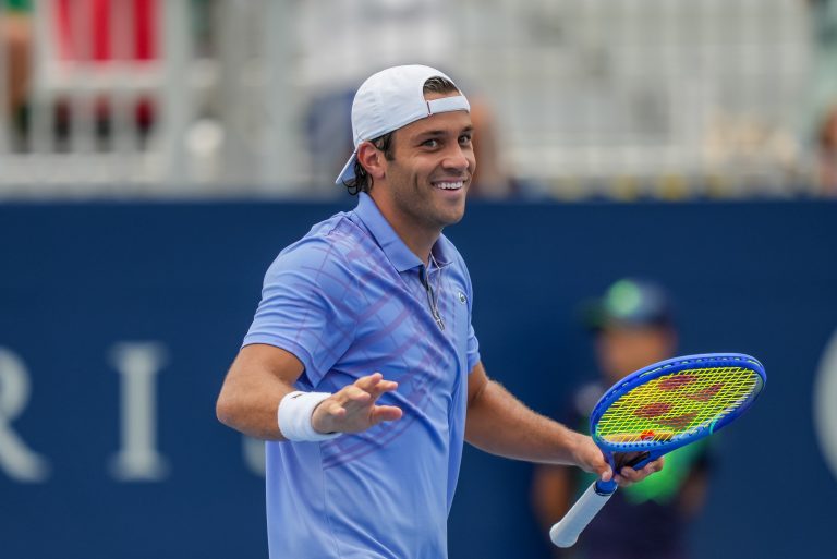 Alexis Galarneau sera du tableau principal de l’Omnium Banque Nationale Alexis Galarneau lors de son match de deuxième tour à l'Omnium Banque Nationale 2025. (Photo gracieuseté - Tennis Canada / Tyler Anderson)