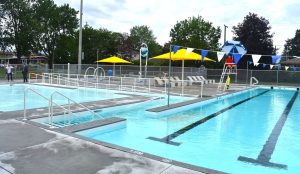 La nouvelle piscine du parc Pie-X, dans Chomedey, inaugurée le 29 juin dernier. 
