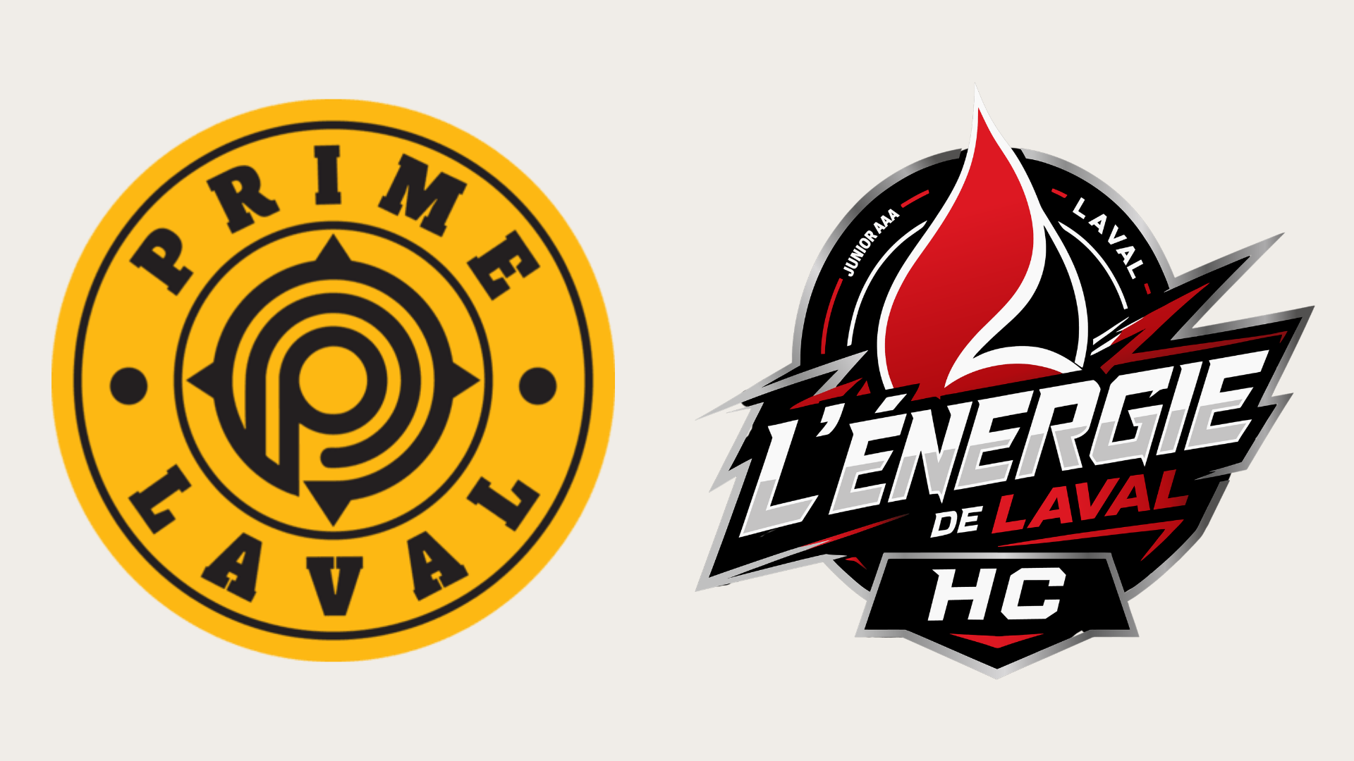 Le logo du Prime de Laval et le nouveau logo de l'Énergie de Laval. (Photos gracieuseté)