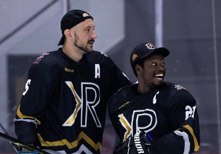 La 11e Classique KR a lieu ce week-end Les Lavallois Vincent Desharnais et Kevin Raphaël lors d'une édition précédente de la Classique KR. (Photo gracieuseté - Page Facebook de Kevin Raphaël)