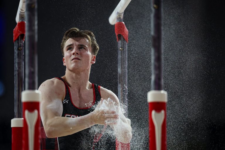 «Je suis encore très loin de mon apogée» – Félix Dolci Félix Dolci lors des Jeux du Commonwealth 2026. (Photo gracieuseté – Gymnastique Canada / Antoine Saito)