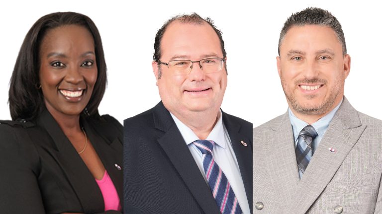Dans l’ordre habituel, Annick Senghor, présidente du nouveau Comité sur le patrimoine et la toponymie, Pierre Brabant, ex-président du défunt Comité de toponymie de la ville de Laval, et Yannick Langlois, reconduit à la présidence du Comité consultatif d’urbanisme.