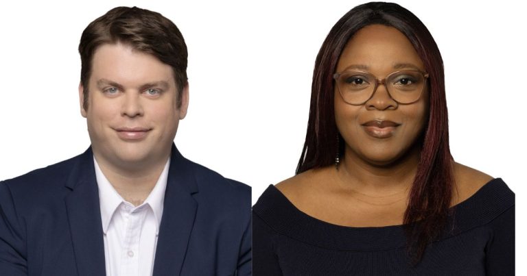 Le Parti québécois annonce ses candidats pour Mille-Îles et Sainte-Rose À gauche, Mathieu Trottier-Kavanagh, candidat du PQ dans Mille-Îles et Judith Cardin, candidate péquiste dans Sainte-Rose. (Photos gracieuseté)
