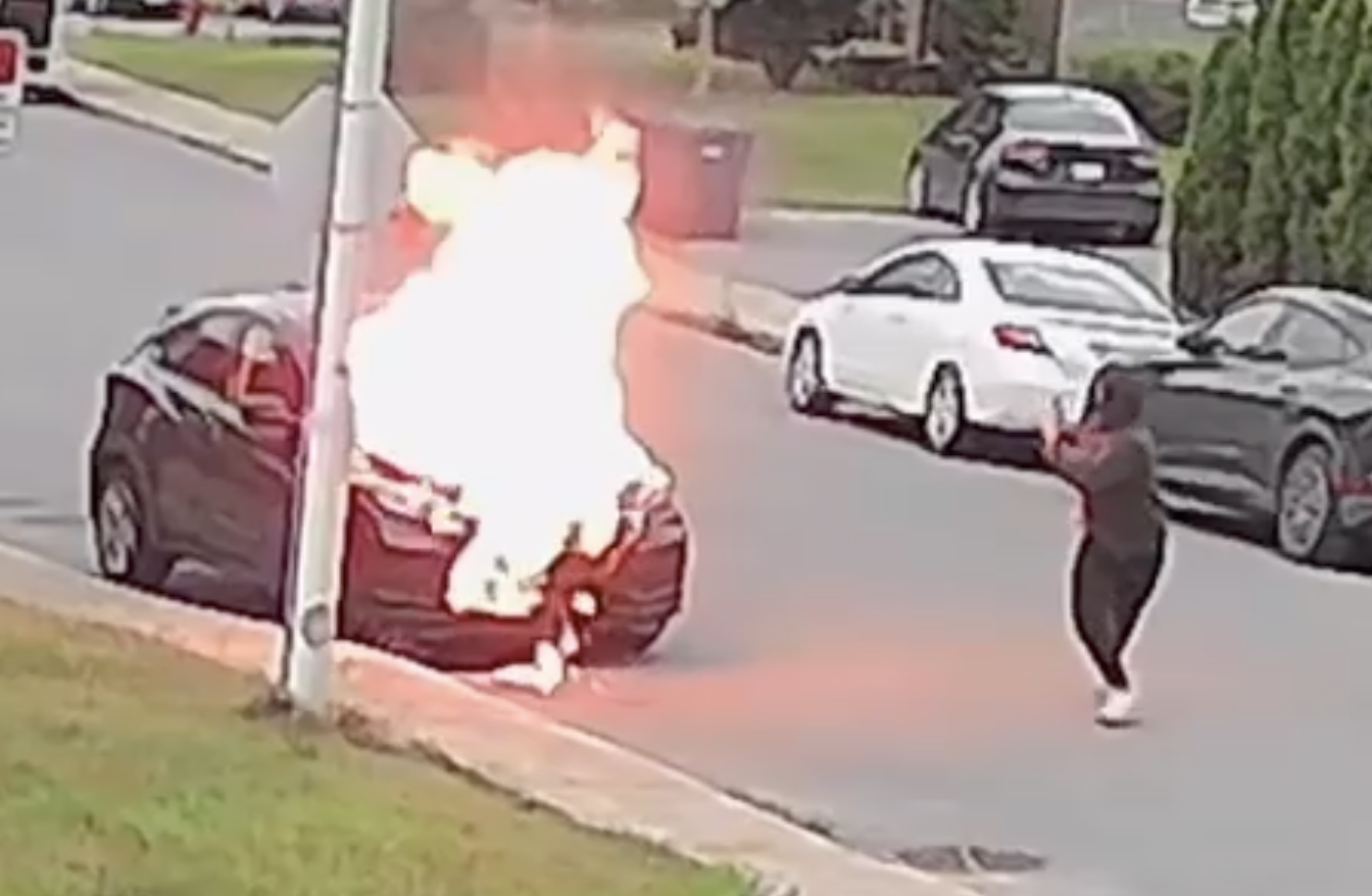 Autre image tirée de la vidéo rendue publique par le Service de police de Laval dans sa recherche du suspect. (Photo gracieuseté - Service de police de Laval)