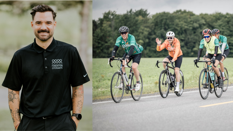 Alexandre Despatie et 200 cyclistes rouleront pour la cause Alexandre Despatie est le nouvel ambassadeur du 300 KM pour la VIE. (Photos gracieuseté - Vanessa Cyr et Fondation Cité de la Santé)