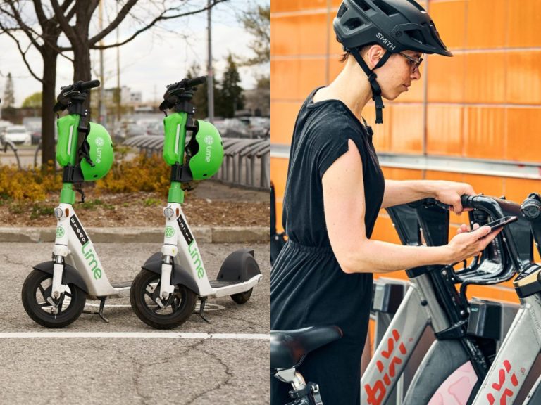 Les services de transport en vélopartage et trottinette électrique de BIXI et Lime seront offerts gratuitement pour se rendre à un bureau de vote de Laval, le lundi 5 octobre. (Photos gracieuseté – Jany Tremblay/YvensB)