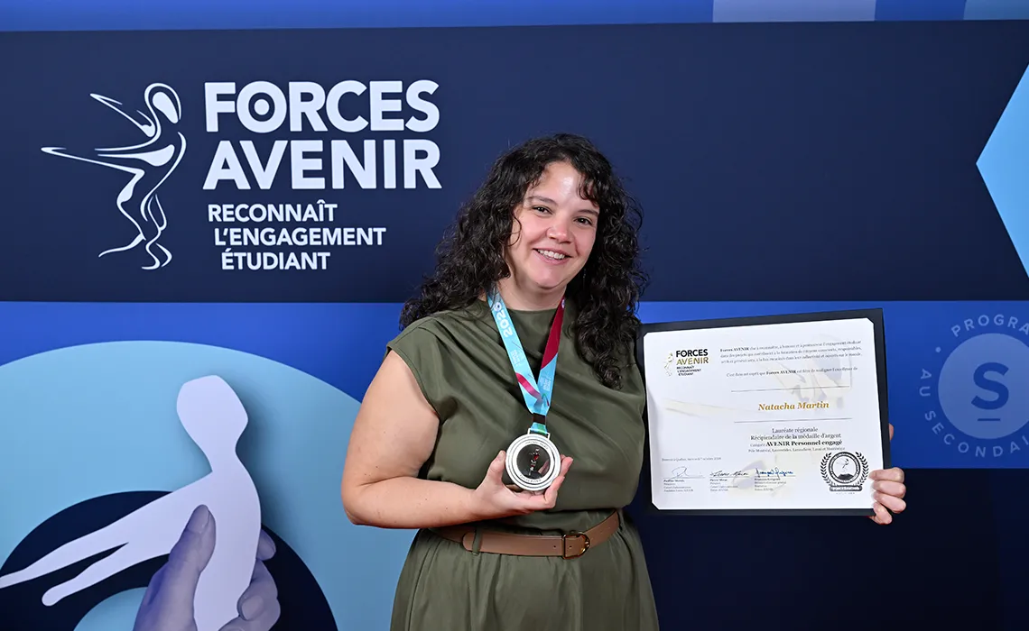 Natacha Martin, enseignante à Curé-Antoine-Labelle. (Photo gracieuseté - Gala Forces AVENIR)