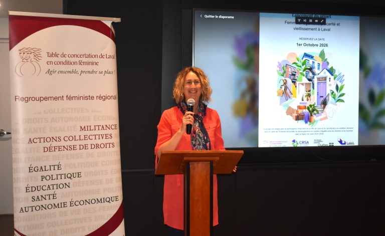 Marie-Ève Surprenant est la coordonnatrice de la Table de concertation de Laval en condition féminine (TCLCF). (Photo 2M.Media – Emmanuelle Froment)