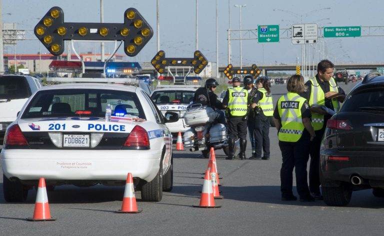 Les services de police du Québec ont remis plus 16 600 constats d’infraction en une semaine pour sensibiliser les gens au partage de la route entre différents usagers. (Photo 2M.Media – Archives)